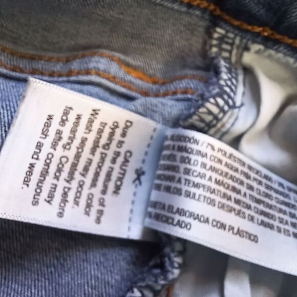 UNIVERSAL THREAD Skinny Jeans High Rise Distressed Ripped Knee Size 0 24R - Picture 7 of 12